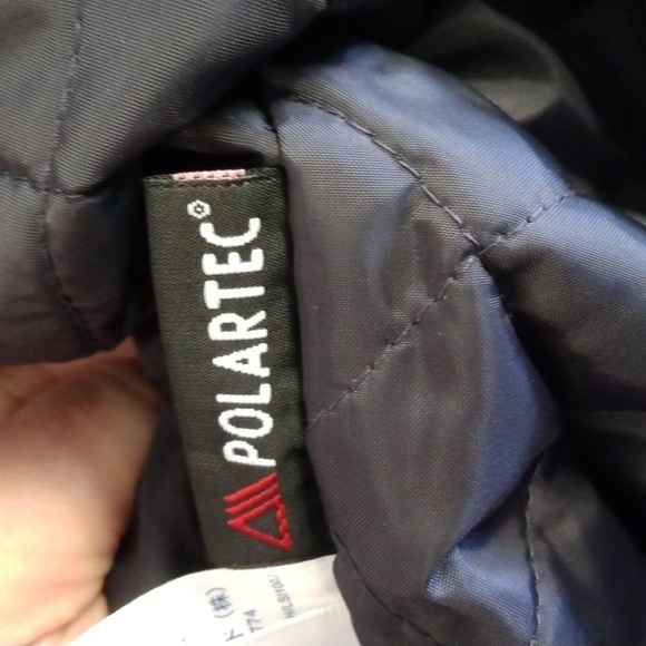 Lands End Men's Coat size Large 42-44 EUC Polartec cream color - Picture 5 of 7